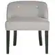 Safavieh Bell Grey/ Taupe Cotton Blend Vanity Chair - 24.4" x 24.4" x 27.2" - Thumbnail 1