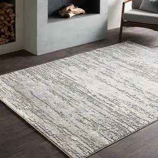 Artistic Weavers  Duncan Grey Distressed Abstract Area Rug