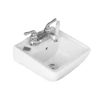 Link to Fine Fixtures Ceramic Biscuit Small Wallmount Sink - 12" Similar Items in Sinks