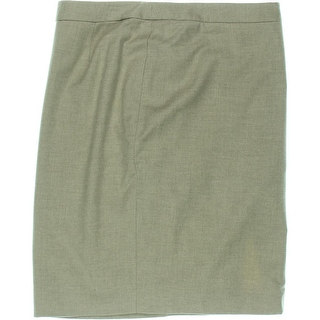 Lauren Ralph Lauren Womens Wool Heathered Pencil Skirt