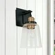 Thumbnail 3, Urban 1-light Wall Sconce w/ Clear Glass. Changes active main hero.