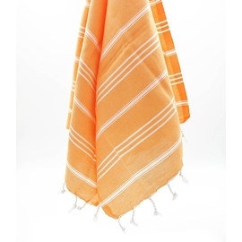 Turkish Cotton Tangerine Color XXL Beach,Bath Towel,Throw,Blanket 90x67