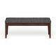 Hawthorne Upholstered Espresso Finish Bench by iNSPIRE Q Bold - Thumbnail 10