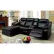 Furniture of America Faux Leather Reclining Sectional with Chaise - Thumbnail 8
