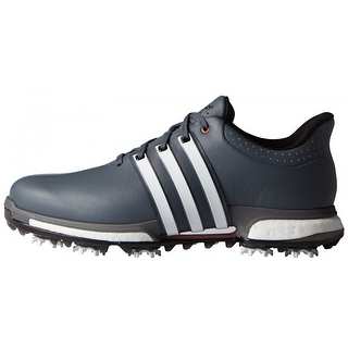 Adidas Men's Tour 360 Boost Onix/White/Shock Red Golf Shoes F33253 / F33265 (Medium Width)