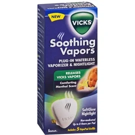 Vicks Soothing Vapors Plug-In Waterless Vaporizer & Nightlight 1 Each