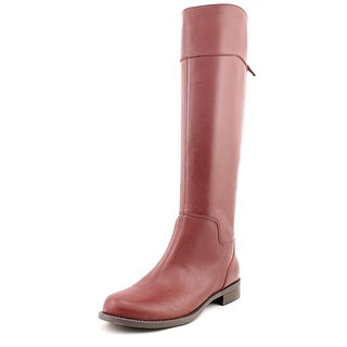 Nine West Counter Round Toe Leather Knee High Boot