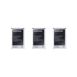 Black Samsung Battery Designed for Specific Use with Samsung Note 3 Smartphones (Three Batteries)
