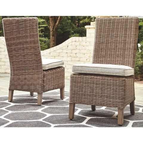 Signature Design by Ashley Beachcroft Beige Outdoor Dining Chairs (Set of 2)