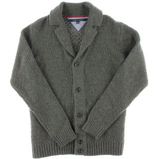Tommy Hilfiger Mens Wool Blend Shawl Collar Cardigan Sweater