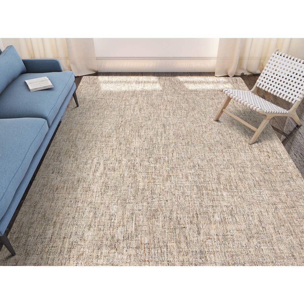 Addison Winslow Active Solid Wool and Viscose Area Rug