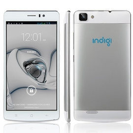 Indigi® V19 Factory Unlocked 3G GSM+CDMA 5.5inch HD Android 4.4 KitKat Dual-Core Dual-Sim Smartphone (White)