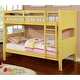 Furniture of America Pice Modern Twin over Twin Ladder Bunk Bed - Thumbnail 0