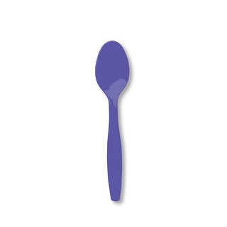 Touch Of Color Premium Cutlery Plastic Spoons Pack Of 24 Purple