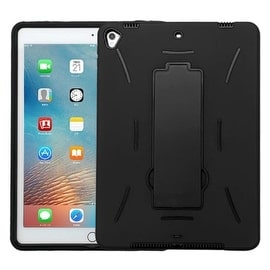 Insten Symbiosis Soft Silicone/ PC Dual Layer Hybrid Rubber Case Cover with Stand For Apple iPad Pro 9.7-inch
