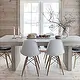 Plastic Eiffel Dining Chairs with Wood Dowel Legs (Set of 2) - Thumbnail 2