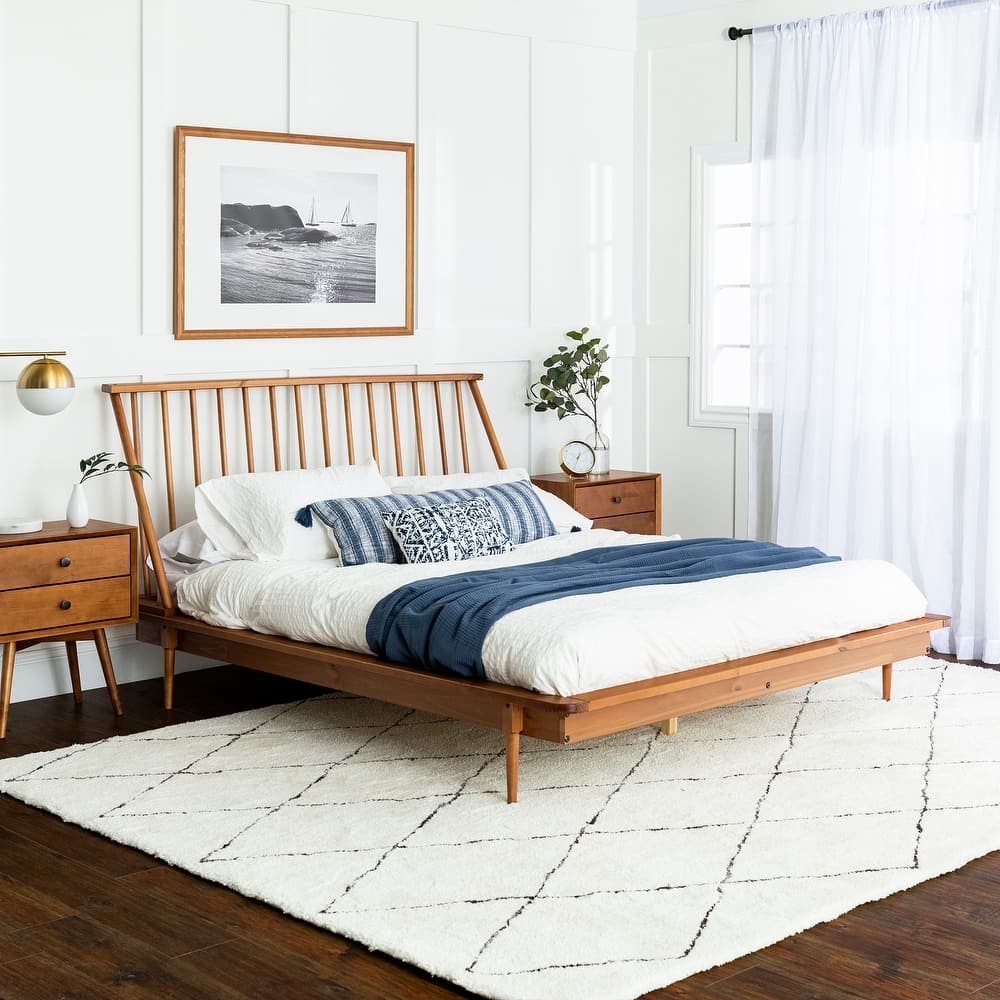 Carson Carrington Blaney Solid Pine Wood Spindle Bed