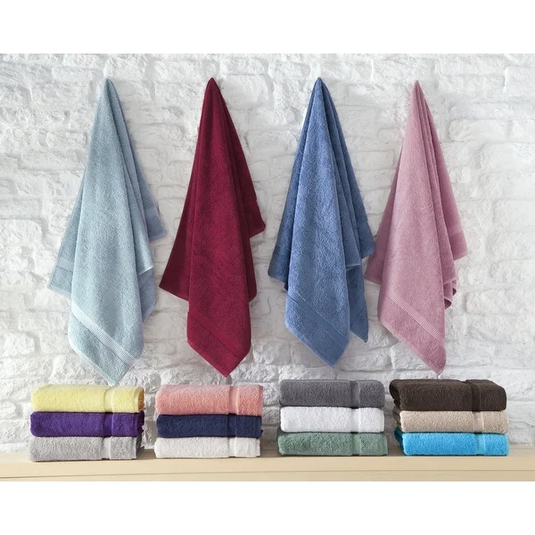 Royal Turkish Cotton Bathroom Towels - Hotel Collection Towel Set of 4