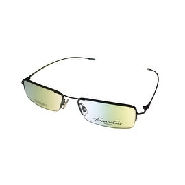 Kenneth Cole Mens Opthalmic Eyeglass Frame Black Rectangle Metal KC138 96 - Medium