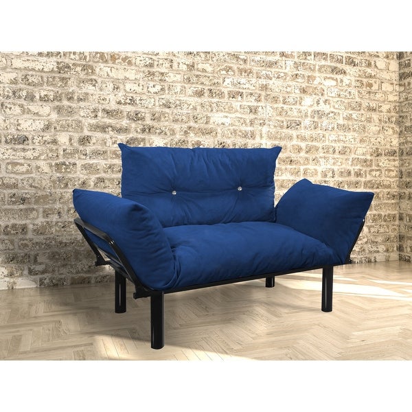 Extra-wide Modern Loveseat with Metal Legs
