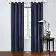 preview thumbnail 15 of 28, Eclipse Round and Round Blackout Single Curtain Panel 108 Inches - Navy