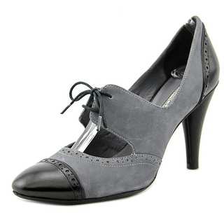 Via Spiga Kelis Women Cap Toe Leather Black Heels