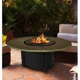 California Outdoor Concepts 5010-BK-PG10-SUN-42 Carmel Chat Height Fire Pit-B...