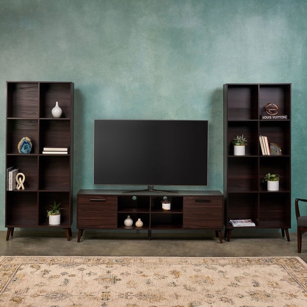 Doneva Rubberwood 3-piece Entertainment Set by Christopher Knight Home