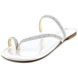 INC International Concepts Mistye 2 Women Synthetic Silver Slides Sandal