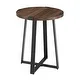 preview thumbnail 11 of 33, Middlebrook Barnett Round Metal Wrap Side Table