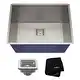 KRAUS Pax Stainless Steel 24 inch Undermount Laundry Utility Sink - Thumbnail 0