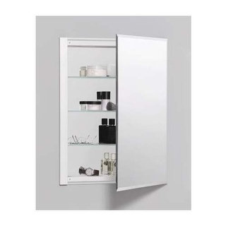 Robern RC2026D4FB1 R3 20" x 26" x 4" Beveled Single Door Medicine Cabinet with R