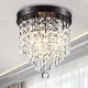 CO-Z 3-Light Mini Crystal Chandelier with Raindrop Crystals - Thumbnail 16