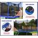 Machrus Upper Bounce 10 FT Round Outdoor Trampoline Set with Safety Net Enclosure System - Thumbnail 3