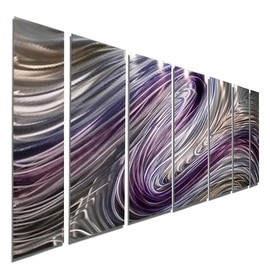 Statements2000 Purple / Earthtone Metal Wall Art Painting by Jon Allen - Wild Imagination