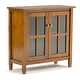 WYNDENHALL Norfolk SOLID WOOD 32 inch Wide Rustic Low Storage Cabinet - 32"w x 14"d x 31" h - Thumbnail 25