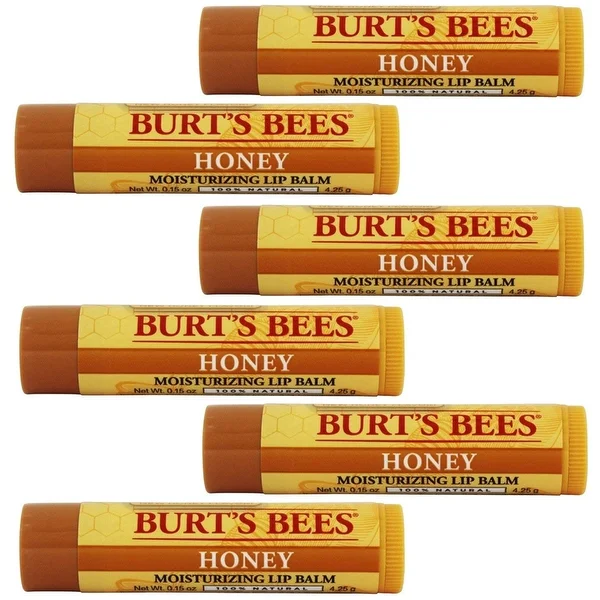 Burt's Bees Honey Moisturizing Lip Balm 0.15 oz (Packaging may vary) (6 Pack)
