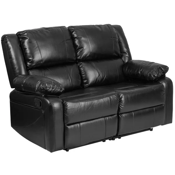 Loveseat with Two Built-In Recliners - 56"W x 35" - 64"D x 38"H