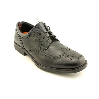 Rockport Esntial DTL WP Wing Men W Round Toe Leather Black Oxford