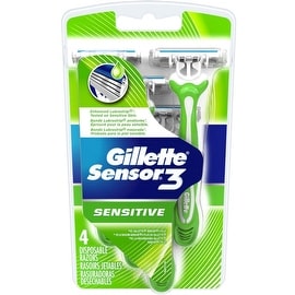 Gillette Sensor 3 Disposable Razors Men's 4 Each