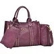 Dasein 3PCS Middle Studded Tote Handbag with Detachable Organizer Bag - Thumbnail 23