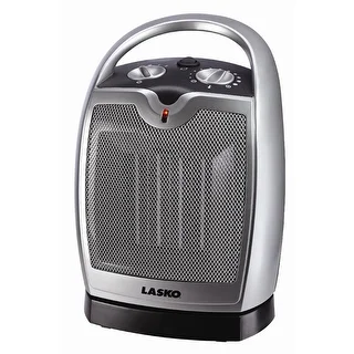 Lasko 5409 Oscillating Ceramic Tabletop/Floor Heater With Thermostat, 1500 Watts