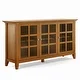 WYNDENHALL Normandy SOLID WOOD 62 inch Wide Transitional Wide Storage Cabinet - 62"w x 18"d x 34" h - Thumbnail 16