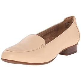 Clarks Womens Keesha Luca Leather Stacked Heel Loafers - 11 extra wide (e+, ww)