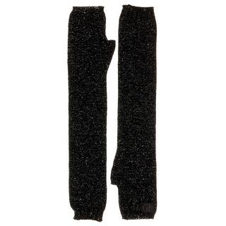 Gianfranco Ferre GUA01039 Wool Blend Shimmery Knitted Long Gloves