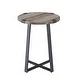 preview thumbnail 23 of 33, Middlebrook Barnett Round Metal Wrap Side Table