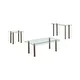 Furniture of America Vill Modern Chrome 47-inch 3-piece Accent Table Set - Thumbnail 1