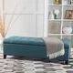 Thumbnail 2, Mission Tufted Fabric Storage Ottoman Bench by Christopher Knight Home. Changes active main hero.