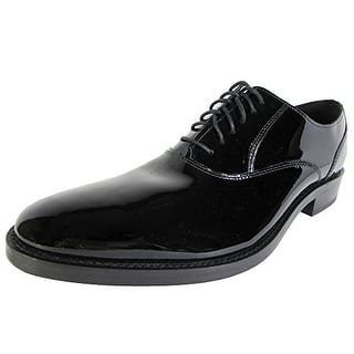 Cole Haan Men Madison Plain Oxford II Patent Leather Shoe