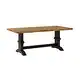 Thumbnail 12, Eleanor Two-tone Rectangular Solid Wood Top Dining Table by iNSPIRE Q Classic. Changes active main hero.